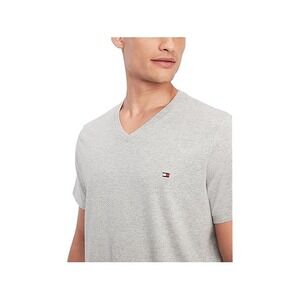MENS TOMMY HILFIGER V-NECK LOUNGE T-SHIRT~GRAY~SZ MED~NWT